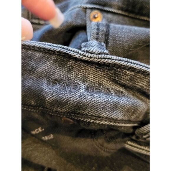 American Eagle Jeans Men's 38 Dad Jean Hig Rise Relaxed Airflex Stretch Ripped - Picture 4 of 4